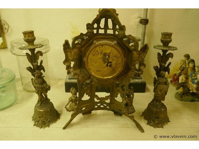 Schouwklok brons - afbeelding 1 van  3