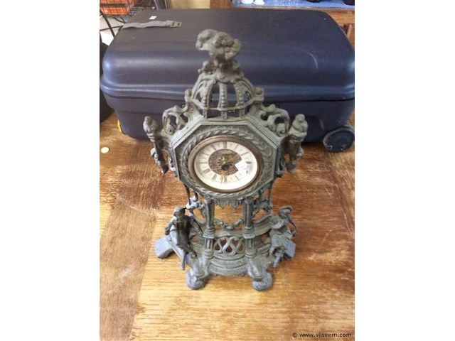 Schouwklokje kunstbrons - afbeelding 1 van  3