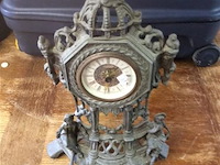 Schouwklokje kunstbrons - afbeelding 1 van  3