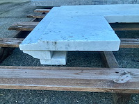 Schouwtablet in marmer bianco carrara - afbeelding 2 van  4