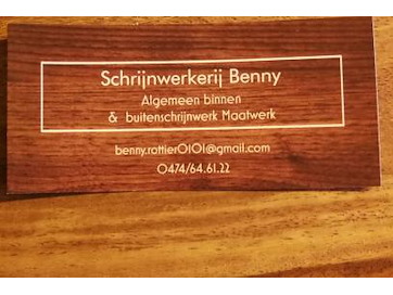 Schrijnwerkerij benny