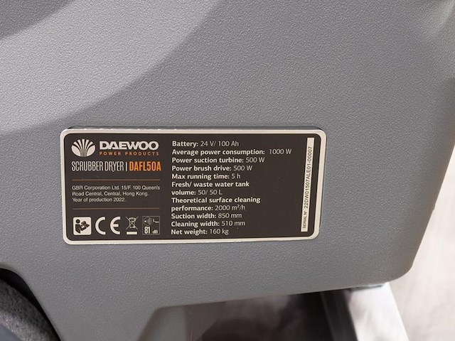 Schrob-/veegmachine schrob/veegmachine daewoo dafl50a - afbeelding 14 van  17