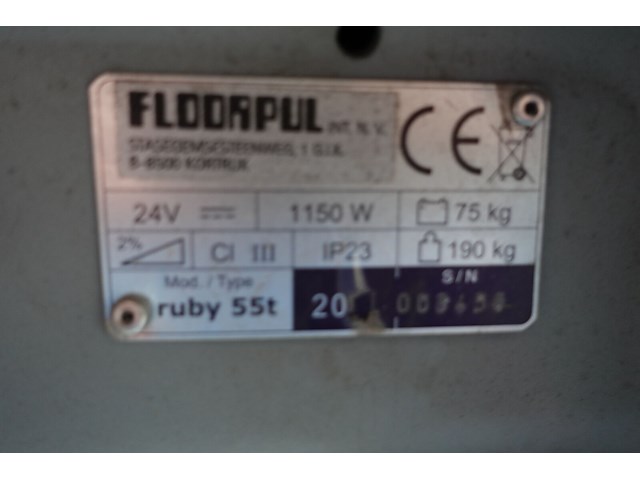 Schrobzuigmachine floorpul - afbeelding 7 van  15