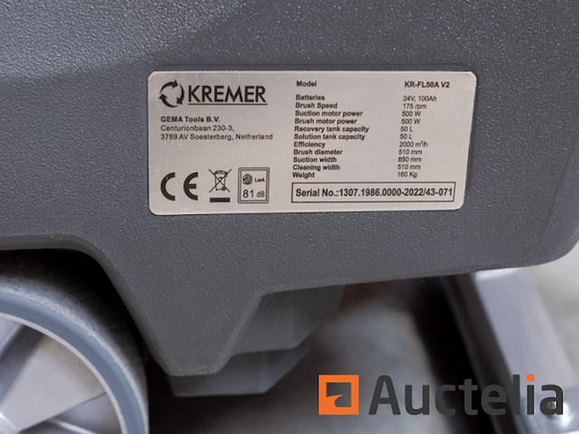 Schrobzuigmachine kremer kr-fl50a - afbeelding 10 van  23
