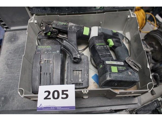 Schroefautomaat - festool - dwc 18-4500 lader - festool - tcl 6 accu - festool - bpc 18 li-ion - afbeelding 1 van  2