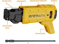 Schroefbevestiging voor pistool, geschikt voor dewalt dcf620 - afbeelding 4 van  6