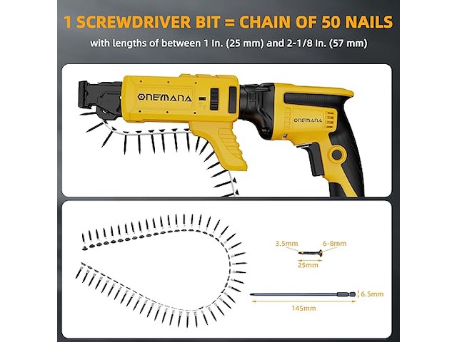 Schroefbevestiging voor pistool, geschikt voor dewalt dcf620 - afbeelding 3 van  6