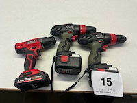 Schroefboormachine (3x) - afbeelding 1 van  6