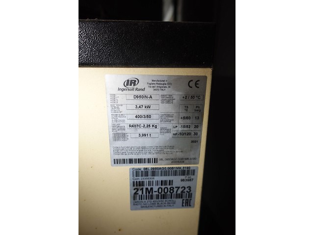 Schroefcompressor ingersoll rand - afbeelding 3 van  11