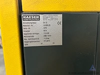 Schroefcompressor kaeser sk 22, bouwjaar 2014, vermogen van 11,0 kw en een maximale bedrijfsdruk van 11,0 bar. de compressor heeft 43.967 bedrijfsuren. - afbeelding 4 van  4