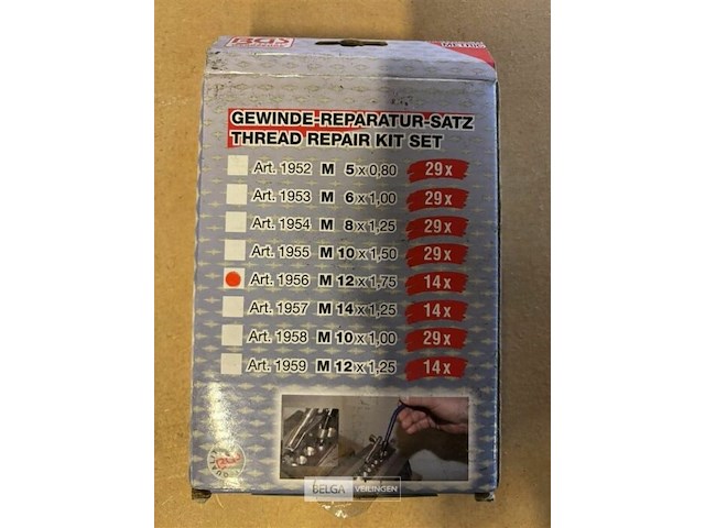 Schroefdraad reparatieset m12 x 1,75 14-dlg. - afbeelding 4 van  4