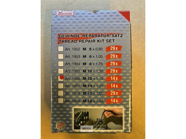 Schroefdraad reparatieset m12 x 1,75 14-dlg. - afbeelding 3 van  3