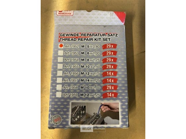 Schroefdraad reparatieset - afbeelding 3 van  3