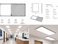 Schroefloos opbouwframe voor led paneel – ip20 – frame-3060 (8 stuks) - afbeelding 2 van  5