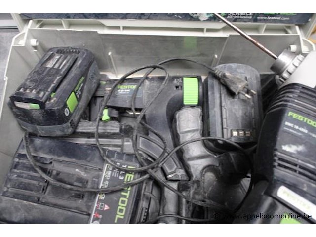 Schroefmachine - festool - dwc 18-4500 accu - festool - 14.4/18v oplader - festool - tcl 6 toebehoren - koffer - afbeelding 2 van  3