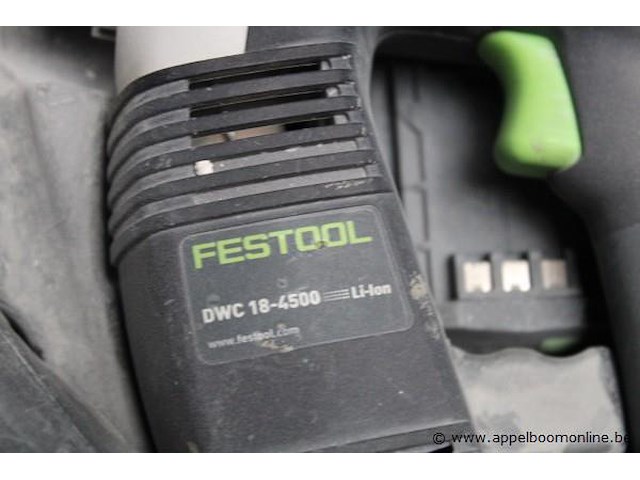 Schroefmachine - festool - dwc 18-4500 accu - festool - 5,2 ah li-ion oplader - festool toebehoren - koffer - afbeelding 2 van  2