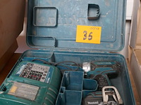 Schroefmachine met koffer en lader makita - afbeelding 1 van  4