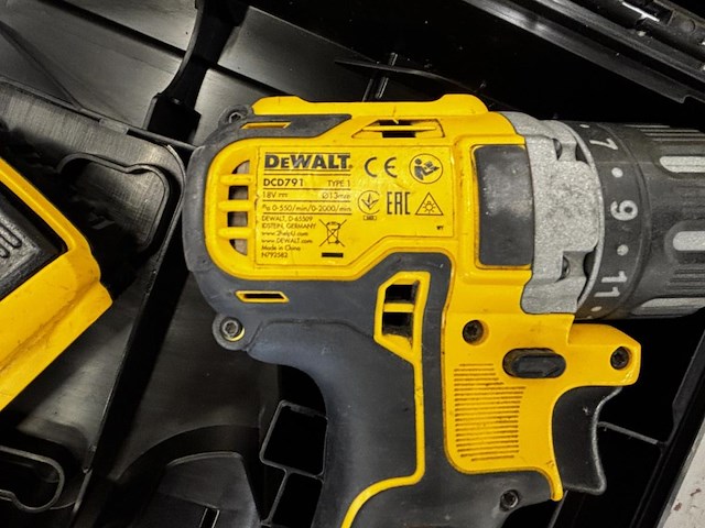 Schroefmachine-set dewalt dcd791 - afbeelding 4 van  4