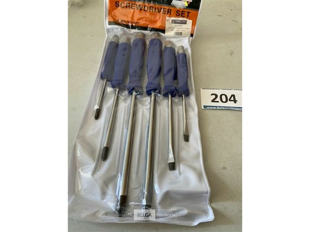 Schroevendraaierset 6 dlg 3x plat 3x kruis - afbeelding 3 van  3