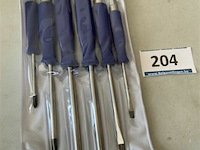 Schroevendraaierset 6 dlg 3x plat 3x kruis - afbeelding 1 van  3