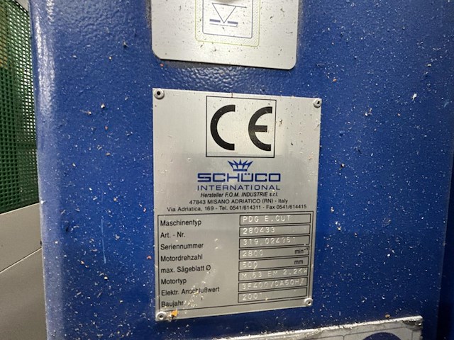 Schüco pdg e.cut geautomatiseerde tweekops alu verstekzaag - afbeelding 4 van  12