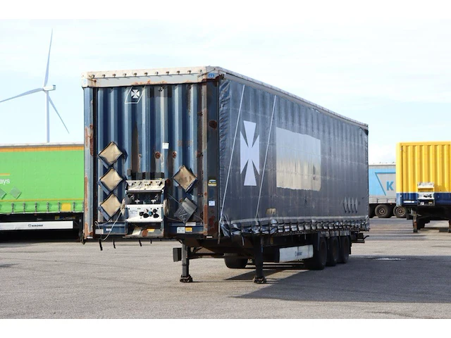 Schuifzeiloplegger krone sd 39000kg 2015 - afbeelding 1 van  1
