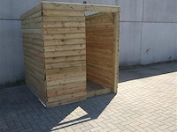 Schuilhut 1,80x1,80 met voorwand - afbeelding 3 van  4