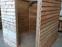 Schuilhut 1,80x1,80 met voorwand - afbeelding 2 van  4