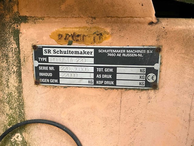 Schuitemaker robusta 220 mesttank + weilandinjecteur - afbeelding 16 van  16