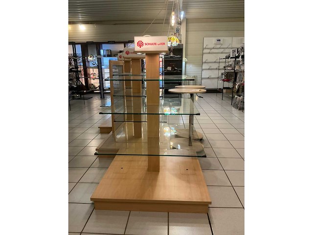 Schulte-ufer houten display met verlichting (3x) - afbeelding 3 van  6