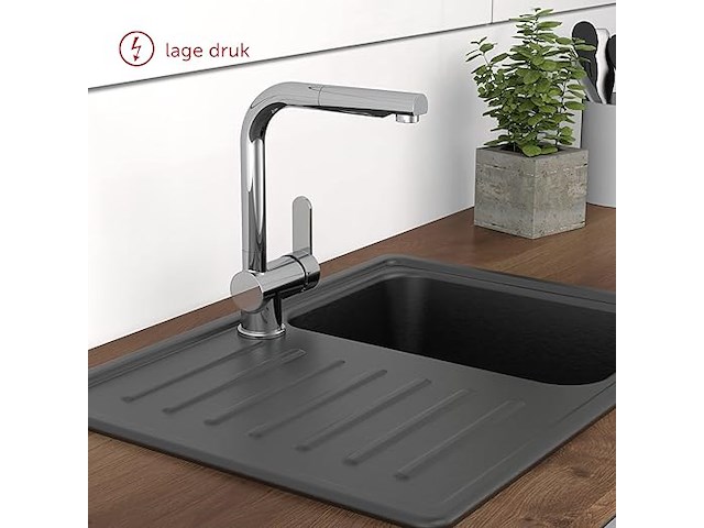 Schütte lagedruk keukenkraan london met uittrekbare afwasdouche - afbeelding 3 van  6