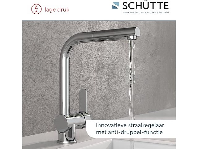 Schütte lagedruk keukenkraan london met uittrekbare afwasdouche - afbeelding 6 van  6