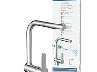 Schütte lagedruk keukenkraan london met uittrekbare afwasdouche - afbeelding 1 van  6