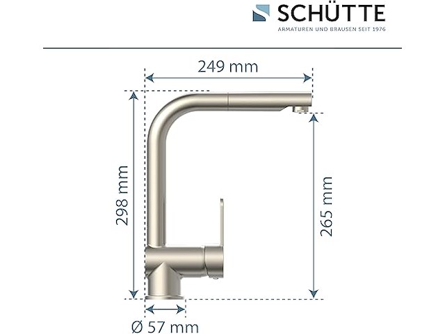 Schütte london keukenkraan - afbeelding 3 van  4