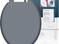 Schütte spirit grijze toiletbril met softclose-mechanisme - afbeelding 1 van  6