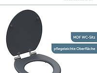 Schütte spirit grijze toiletbril met softclose-mechanisme - afbeelding 2 van  6