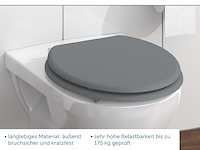 Schütte spirit grijze toiletbril met softclose-mechanisme - afbeelding 6 van  6