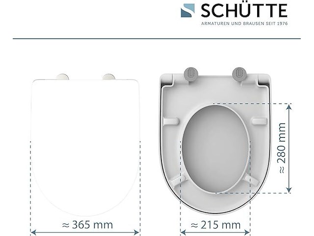 Schütte toiletbril met softclose-mechanisme - afbeelding 3 van  3