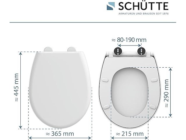 Schütte toiletbril met softclose-mechanisme - afbeelding 3 van  3