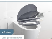 Schütte wc-bril anthraciet met automatische sluiting - afbeelding 3 van  5