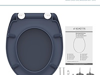 Schütte wc-bril anthraciet met automatische sluiting - afbeelding 4 van  5