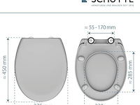 Schütte wc bril grijs - afbeelding 2 van  3