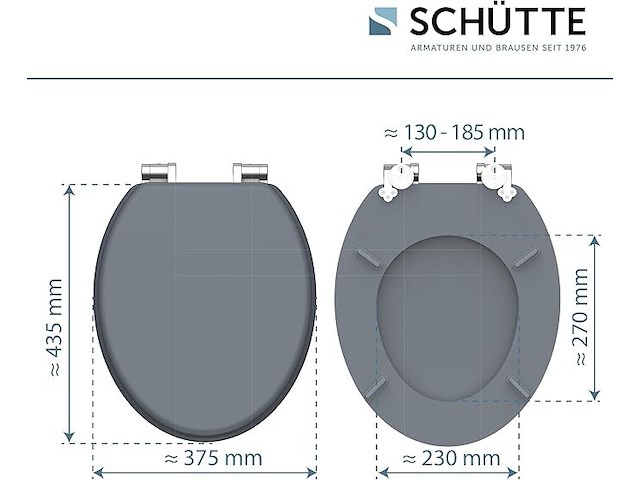 Schütte wc-bril spirit grey - afbeelding 2 van  3