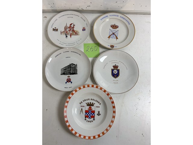 Schuttersbord 5 items - afbeelding 1 van  1