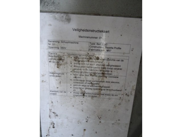 Schuurbandmachine - afbeelding 5 van  5