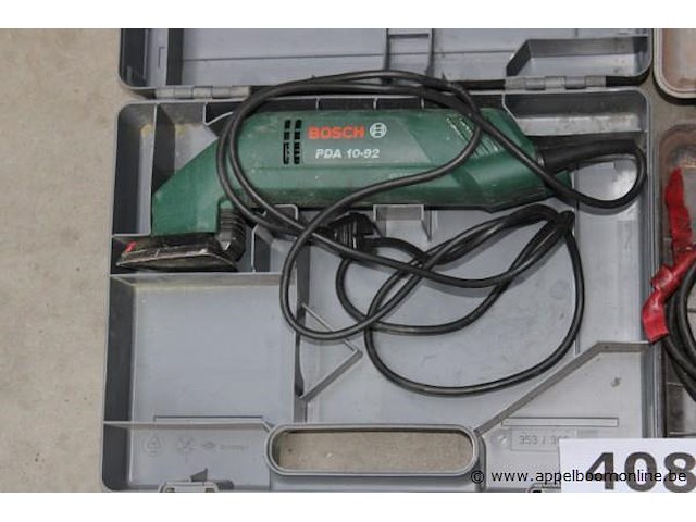 Schuurmachine bosch pda 10-92 en haakse slijptol hitachi, werking niet gekend - afbeelding 2 van  3