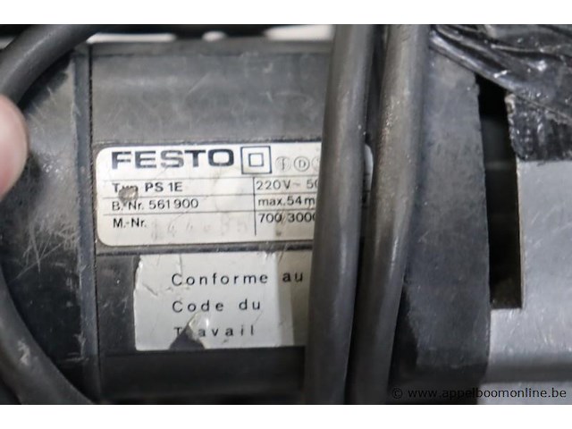 Schuurmachine festo ps1e, werking niet gekend - afbeelding 2 van  2