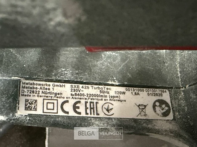 Schuurmachine metabo (3x) - afbeelding 4 van  9