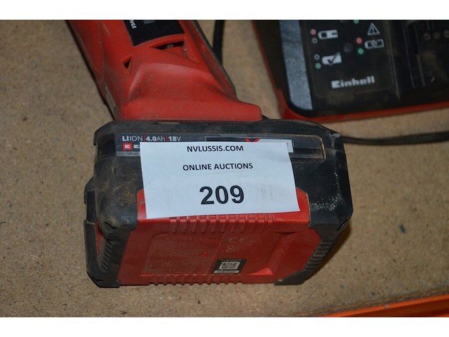 Schuurmachine milwaukee sps140 in tas, accu slijpschijf einhell met lader en accu te ag 18/115li (8,9) - afbeelding 3 van  8