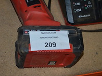 Schuurmachine milwaukee sps140 in tas, accu slijpschijf einhell met lader en accu te ag 18/115li (8,9) - afbeelding 3 van  8